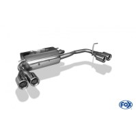 Silencieux arrière duplex inox 2x76mm type 13 pour SUBARU JUSTY II