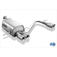 Silencieux arrière duplex inox 2x76mm type 13 pour SUBARU IMPREZA TYPE GD/GG