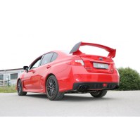 Silencieux arrière duplex inox 2x90mm type 12 (noir) pour SUBARU IMPREZA WRX TYPE GJ (4WD)