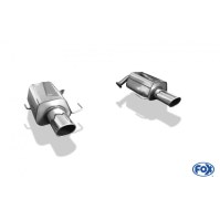 Silencieux arrière duplex inox 1x129x106mm type 44 pour SUBARU LEGACY OUTBACK KOMBI TYPE BP