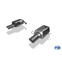 Silencieux arrière duplex inox 1x129x106mm type 44 pour SUBARU LEGACY OUTBACK TYPE BP
