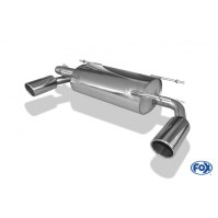 Silencieux arrière duplex inox 1x100mm type 16 pour TOYOTA GT86