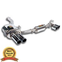 Supersprint 789426 Silencieux arrière Power loop design Droite OO80 + GaucheOO80 pour BMW E60 520i