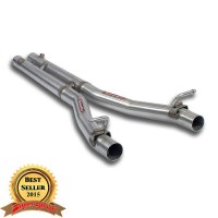 Supersprint 390823 Tube centrals kit Droite - Gauche avec H-Pipe. - Replace origine Silencieux central.