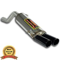 Supersprint 815806 Silencieux arrière OO80 - Finition noire pour Abarth GRANDE PUNTO ABARTH