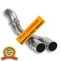 Supersprint 243446 Tube adaptateur pour silencieux central d'origine + Sortie Gauche OO 90