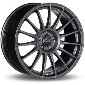 OZ<br>  SUPERTURISMO LM [7 x 17] <br>GRIS MAT LETTRE ARGENT ET25.0 -4x108-