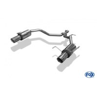Silencieux arrière duplex inox 1x90mm type 25 pour SUZUKI SWIFT IV 4x4