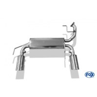 Silencieux arrière duplex inox 1x100mm type 16 pour SUZUKI SWIFT IV
