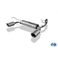 Silencieux arrière duplex inox 1x100mm type 25 pour SUZUKI SWIFT IV