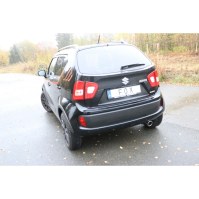 Silencieux arrière inox 1x90mm type 16 pour SUZUKI IGNIS III 4x4