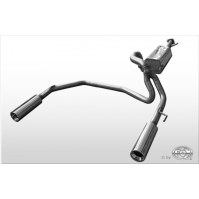 Demi-ligne avec silencieux arrière duplex inox 1x100mm type 13 pour TOYOTA LAND CRUISER TYPE J12 (3 portes)