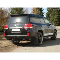 Silencieux arrière duplex inox 1x140x90mm type 44 pour TOYOTA LAND CRUISER TYPE J20