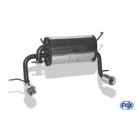 Silencieux arrière duplex inox 1x90mm type 13 pour TOYOTA MR2 TYPE W3