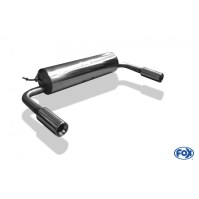 Silencieux arrière duplex inox 1x90mm type 13 pour TOYOTA RAV 4 II (5 portes)