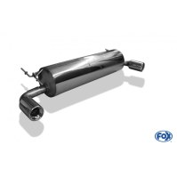 Silencieux arrière duplex inox 1x90mm type 13 pour TOYOTA RAV 4 II (3 portes)