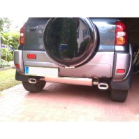Silencieux arrière duplex inox 1x135x80mm type 53 pour TOYOTA RAV 4 II (3 portes)