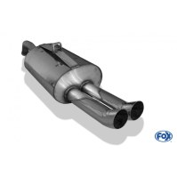 Silencieux arrière inox 2x70mm type 18 pour TOYOTA PASEO TYPE L5