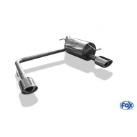 Silencieux arrière duplex inox 1x115x85mm type 33 pour TOYOTA YARIS TS TYPE P1