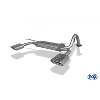 Silencieux arrière duplex inox 1x150x70mm type 53 pour TOYOTA YARIS TYPE XP9F