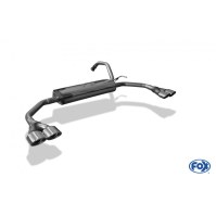 Silencieux arrière duplex inox 2x86x54mm type 32 pour PEUGEOT 107