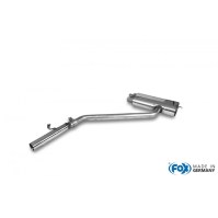 Silencieux arrière inox 1x55mm type 10 pour TRABANT BERLINE/KOMBI