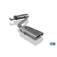 Silencieux arrière inox 1x135x80mm type 53 pour TRABANT BERLINE/KOMBI