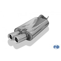 Silencieux arrière inox 2x80mm type 13 pour VOLVO V40 / S40