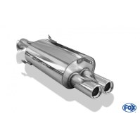 Silencieux arrière inox 2x80mm type 13 pour VOLVO V40 / S40 T4