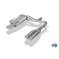 Silencieux arrière (double flux) duplex inox 2x76mm type 13 pour VOLVO XC90 (Non facelift)