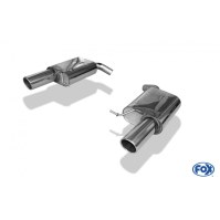 Silencieux arrière duplex inox 1x100mm type 17 pour VOLKSWAGEN PASSAT TYPE 3C/3C CC 4-MOTION