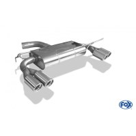Silencieux arrière duplex inox 2x76mm type 17 pour VOLKSWAGEN SCIROCCO TYPE 13