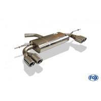 Silencieux arrière inox 2x76mm type 17 pour VOLKSWAGEN SCIROCCO TYPE 13