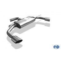 Silencieux arrière duplex inox 1x115x85mm type 32 "look R" pour VOLKSWAGEN SCIROCCO TYPE 13