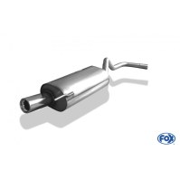 Silencieux arrière inox 1x80mm type 13 pour VOLKSWAGEN POLO TYPE 6N
