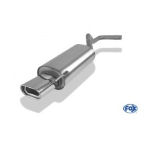 Silencieux arrière inox 1x135x80mm type 53 pour VOLKSWAGEN POLO TYPE 6N