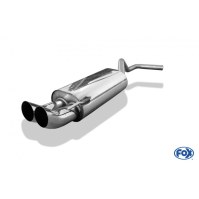 Silencieux arrière inox 2x76mm type 18 pour VOLKSWAGEN POLO TYPE 6N
