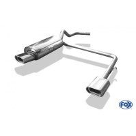 Silencieux arrière duplex inox 1x135x80mm type 53 pour VOLKSWAGEN POLO TYPE 6N