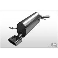 Silencieux arrière inox 1x145x65mm type 59 pour VOLKSWAGEN POLO CROSS TYPE 9N