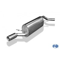 Silencieux arrière inox 1x80mm type 13 pour VOLKSWAGEN POLO TYPE 6R