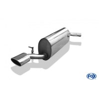 Silencieux arrière inox 1x115x85mm type 32 pour VOLKSWAGEN POLO TYPE 6R