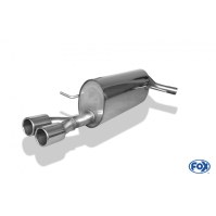 Silencieux arrière inox 2x76mm type 12 pour VOLKSWAGEN POLO GT/GTI TYPE 6R