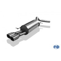 Silencieux arrière inox 2x88x79mm type 70 pour VOLKSWAGEN POLO WRC TYPE 6R