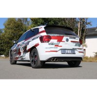 Silencieux arrière inox 2x90mm type 16 pour VOLKSWAGEN POLO GTI TYPE AW1