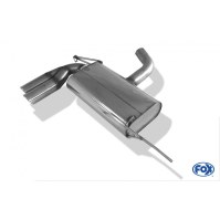 Silencieux arrière inox 2x76mm type 17 pour AUDI A3 TYPE 8P
