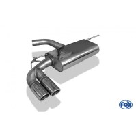 Silencieux arrière inox 2x80mm type 16 pour AUDI A3 S-LINE TYPE 8V