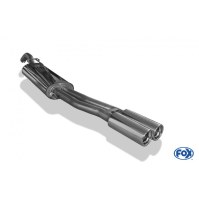 Silencieux arrière inox 2x80mm type 13 pour VOLKSWAGEN JETTA II TYPE 19E