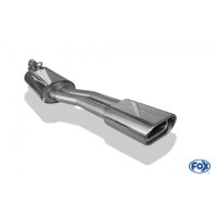 Silencieux arrière inox 1x135x80mm type 53 pour VOLKSWAGEN JETTA II TYPE 19E
