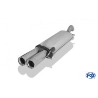 Silencieux arrière inox 2x76mm type 13 pour VOLKSWAGEN CORRADO 16V/VR6