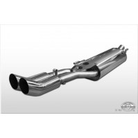 Silencieux arrière inox 2x76mm type 18 pour VOLKSWAGEN VENTO